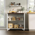 Perfect Deals Await Modern Farmhouse Coffee Bar Cabinet �?kitchen Storage Cabinet with Fluted Doors, Sideboard Buffet with Adjustable Shelves for Kitchen, Dining Room, and Living Room, White