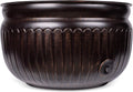 Birdrock Home Decorative Water Hose Pot - Distressed Bronze - 100 Ft Hose