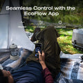 EF Ecoflow WAVE 3 Portable Air Conditioner with Add - on Battery, 1800W/6100 BTU Cooling and 2000W/6800 BTU Heating, 1000W Fast Charging in 75 Mins, 8H Wireless Running, APP Control, for Camping, Rvs