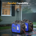 NEXPOW 2250W Portable Inverter Generator, Gasoline Power Quiet Lightweight for Backup Home & Camping, Eco - Mode Feature, Parallel Capability, EPA Compliant