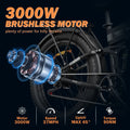 Dual Motor PEAK 3000W Electric Bike for Adults, 31mph 48V 23ah Electric Bicycle, 26" Fat Tire Mountain Bike UL2849