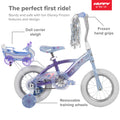 Frozen Bike with Doll Carrier Sleigh for Girl'S, 12 In., White and Purple by Huffy