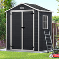 Enyopro 306gal Outdoor Storage Shed, Horizontal Resin Shed, Resistant Tool Plastic Shed for Storage of Bike/Garbage Cans/Garden Tools/Lawn Mowers