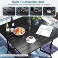 Tangkula 5 Pieces Patio Dining Set for 4 with Umbrella Hole