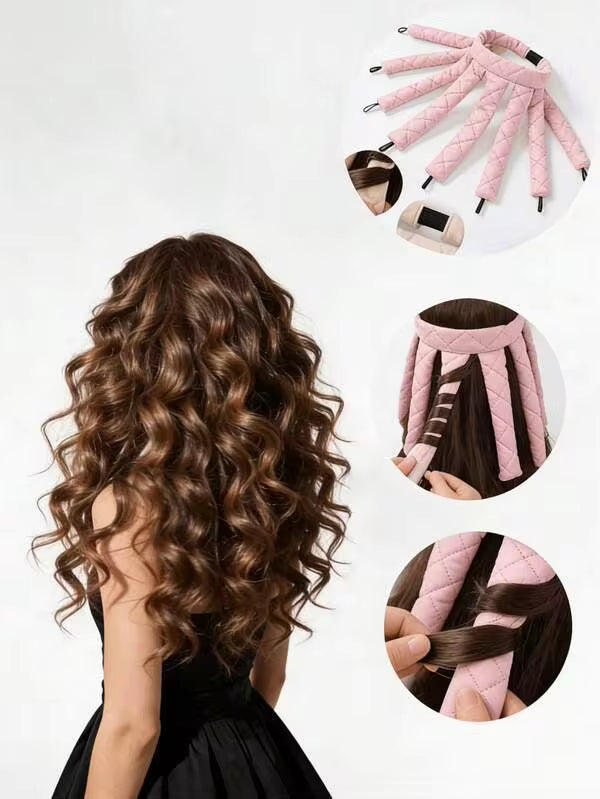 1pc Heating Free Curling Stick, Headband Curling Iron, Hair Styling Tool Set, No Heat Curling Tools, Convenient Sleep Hair Care Tool, Foam Sponge Curler, Back To School, Travel Vacation,Curling Hair Salon,Party,Gift,Women's Bathroom Hair Accessories