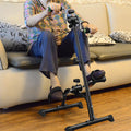 Mwptoo Elderly Exercise Bike, Pedal Exerciser Bike, Hand Arm Leg Knee Peddler, Adjustable Fitness Equipment for Seniors, Elderly Home Pedal Exercise Bike for Total Body