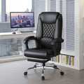 Homall Home Office Chair Adjustable Executive Leather Chair with Arms Ergonomic High Back Cushion Lumbar Back Support Computer Desk Chair, Black