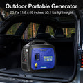 NEXPOW 2250W Portable Inverter Generator, Gasoline Power Quiet Lightweight for Backup Home & Camping, Eco - Mode Feature, Parallel Capability, EPA Compliant