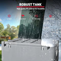 Fuel Transfer Tank, 50 Gallon for Gasoline & Diesel, Gas Tank with 10.6 GPM Fast Flow Rate 12V DC Transfer Pump, 13.1 Ft Power Cord Portable Gas Tank, Red