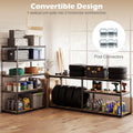 Giantex 5-Tier Metal Storage Shelves w/Adjustable Utility Rack (48" W x 24" D x 72" H)