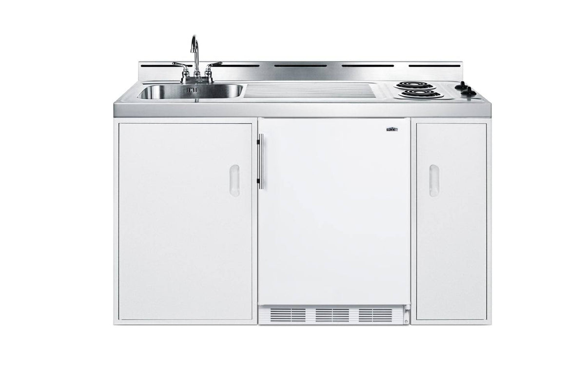 Summit Appliance 60 in. Compact Kitchen in White