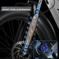 ANCHEER Electric Bike for Adults Peak 1000W Electric Bicycle 48V 15AH Battery Electric Bike 26" x 4.0" Fat Tire Mountain 28MPH 7 Speed Gears Electric Bike, Rear Rack, UL2849