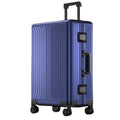 All Aluminum Magnesium Hardshell Carry on Luggage with Wheels, Modern Zipperless Hardshell Checked Luggage with TSA Lock, Airline Approved Metal Suitcase Travel Metal Rolling Luggage
