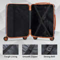 Zimtown Luggage 3 Piece Set Suitcase ABS Hardside Lightweight with TSA Lock Spinner Wheels, Beige