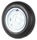 Ecustomrim 2 - Pack Trailer Tires on Rims 4.80 - 12 480 - 12 4.80 x 12 Load B 4 Lug White Wheel