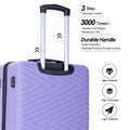 Travelhouse 4 Piece Hardshell Luggage Set Hardside Lightweight Suitcase with TSA Lock Spinner Wheels.(Blue)