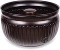 Birdrock Home Decorative Water Hose Pot - Distressed Bronze - 100 Ft Hose