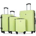 Travelhouse 4 Piece Hardshell Luggage Set Hardside Lightweight Suitcase with TSA Lock Spinner Wheels.(Blue)