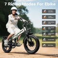 Folding AWD Dual Motor Electric Bike for Adults 20*4.0'' 2300w UL2849 48v 20ah, 7 Speeds, Fat Tire Ebike up to 28MPH Off Road E - Mountain Bike Dual Hydraulic Disc Brakes&Suspension Electric Bicycles