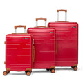 Zimtown Luggage 3 Piece Set Suitcase ABS Hardside Lightweight with TSA Lock Spinner Wheels, Beige