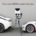Lectron NEMA Socket Splitter - Power Your EV Charger and High - Powered Appliance from the Same Outlet (NEMA 14 - 50 to NEMA 14 - 50 / NEMA 14 - 50 Splitter)