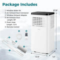 8000 BTU Portable Air Conditioner, 3-in-1 AC Unit, Fan & Dehumidifier with Sleep Mode, 24H Timer & Window Kit for Rooms up to 350 Sq. Ft