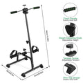 Mwptoo Elderly Exercise Bike, Pedal Exerciser Bike, Hand Arm Leg Knee Peddler, Adjustable Fitness Equipment for Seniors, Elderly Home Pedal Exercise Bike for Total Body