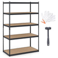 Giantex 5-Tier Metal Storage Shelves w/Adjustable Utility Rack (48" W x 24" D x 72" H)