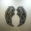 Luxury Angel Wings Metal Wall Art with Soft LED Light – Elegant Home Wall Decor