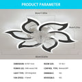 Garwarm Dimmable Ceiling Fan with Light and Remote Control, 27" Small Flush Mounted Ceiling Fan with LED Lights, APP and Remote Controlled, Modern, White