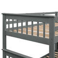 AECOJOY Twin-Over-Full Bunk Bed with Twin size Trundle, Storage and Guard Rail for Bedroom, Espresso