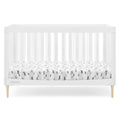 Delta Children Austin Acrylic 4 - in - 1 Convertible Baby Crib - Greenguard Gold Certified. Bianca White/Natural