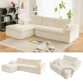 AECOJOY 110" L Shaped Modular Sectional Sofa for Living Room, Cloud Boneless Couch