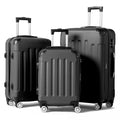 Zimtown Luggage 3 Piece Set Suitcase ABS Hardside Lightweight with TSA Lock Spinner Wheels, Beige