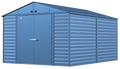 Arrow Select Steel Storage Shed, 10x14, Blue Grey