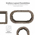 RTS Home Accents Rock Lock Raised Garden Bed Curved Rock (Pack of 4)
