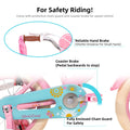 JOYSTAR Little Daisy 14 in Kids Bike for 3 4 5 Years Girls with Handbrake Children Princess Bicycle with Training Wheels Basket Streamer Toddler Cycle Bikes Blue