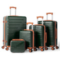Zimtown Luggage 3 Piece Set Suitcase ABS Hardside Lightweight with TSA Lock Spinner Wheels, Beige