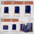 Zimtown Luggage 3 Piece Set Suitcase ABS Hardside Lightweight with TSA Lock Spinner Wheels, Beige