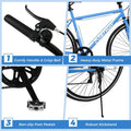 26" Mountain Bike 6-Speed Drivetrain Cycling Bicycle with Dual C-Brakes, Adjustable Seat & All-Terrain Tires, MTB City Bike for Men Women Teens