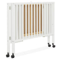 Dream on Me Quinn Full - Size Folding Crib. Removable Wheels. Modern Nursey. Adjustable Mattress Support. Patent Folding System in White