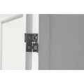 Legacy Decor Solid Wood 4 Panel Room Divider, 70" Tall, Black Finish, Freestanding