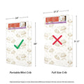on Me. Sunset 3 Extra Firm Fiber Portable Crib Mattress