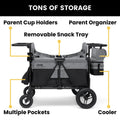 Jeep Wrangler Deluxe 4 Seater Stroller Wagon by Delta Children