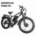 3000w（peak)Motor 190NM Electric Bike SMLRO MX500 for Adults, with 52v25ah Battery E Bicycles, 24" Fat Tire All - Terrain Electric Bicycle for Adult, Max 37MPH Ebike, 7 - Speed UL2849