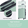 Travelhouse 4 Piece Hardshell Luggage Set Hardside Lightweight Suitcase with TSA Lock Spinner Wheels.(Blue)