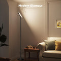 36W LED Floor Lamp, Super Bright Standing Lamp, Modern Stepless Dimmable Torchiere Tall Lamp with Remote Control, 350rotating Head Reading Floor Lamp for Living Room, Bedroom, Office