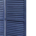3 Panel Grey Shutter Screen Room Divider