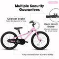 Ambifirner 20 in BMX Style Bike, Hi - Ten Carbon Steel Frame with Front V - Brake & Rear Coaster Brake, Easy Assembly, Adjustable Seat for Learning Riders (Blue)