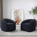 360 Swivel Accent Chair for Living Room, Boucle Barrel Armchair Single Sofa Chair Reading Chair, Sage Green
